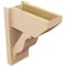 Ekena Millwork 8-in W x 16-in D x 20-in H Funston Slat Rough Cedar Woodgrain TimberThane Outlooker, Primed Tan OUTUR080X16X20FST24RCPR - alternate 6